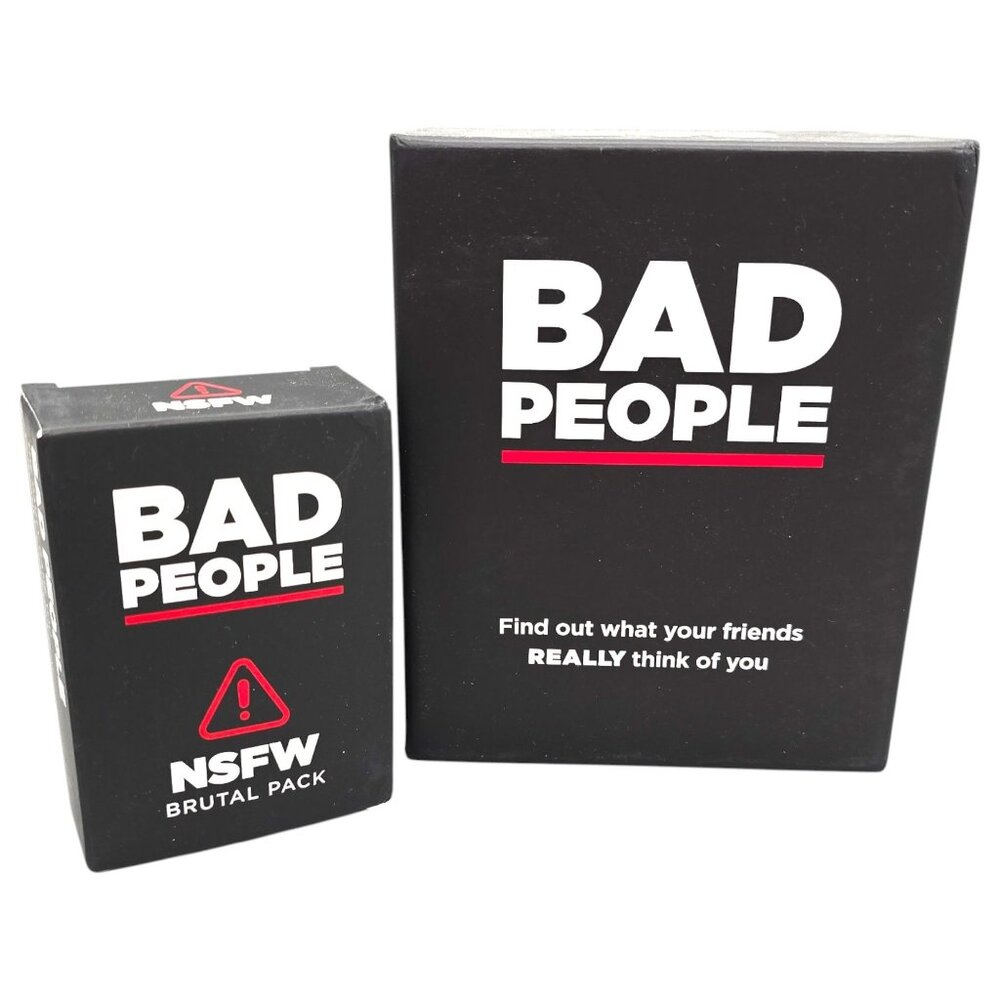 Bad People The Adult Party Card Game + The After Dark NSFW Expansion Pack 2021